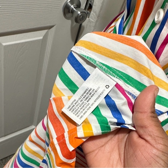 Christopher John Rogers Striped Shirt Dress - Picture 12 of 12